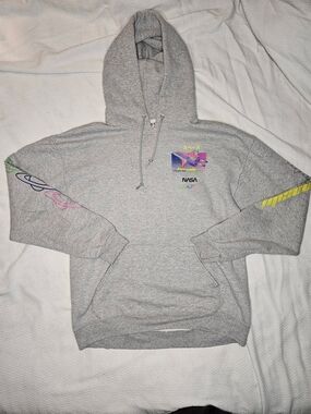 NASA Kennedy Space Center Gray Hoodie Large